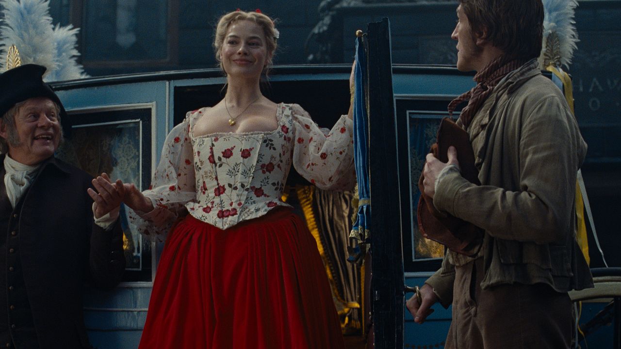 "Hurlevent" : Photo Martin Clunes, Margot Robbie, Ewan Mitchell