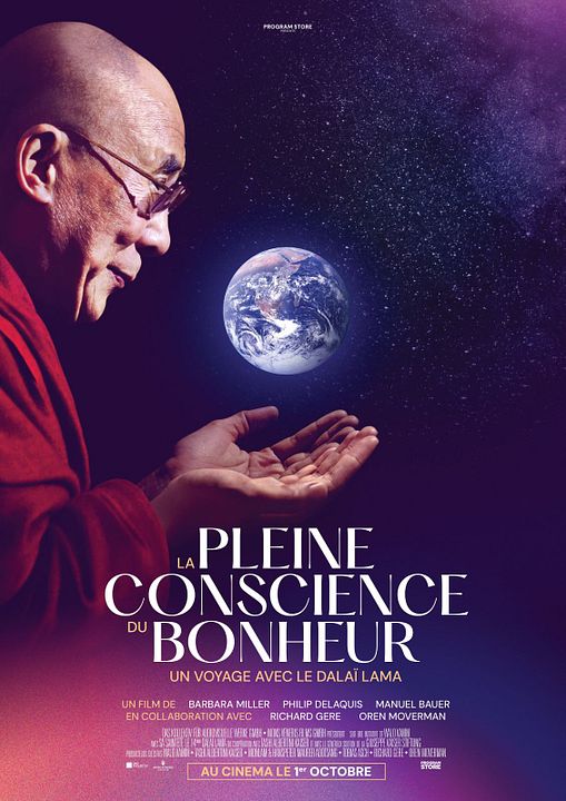 La Pleine conscience du bonheur, un voyage avec le Dalaï-Lama : Affiche
