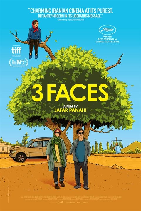 Trois visages : Affiche