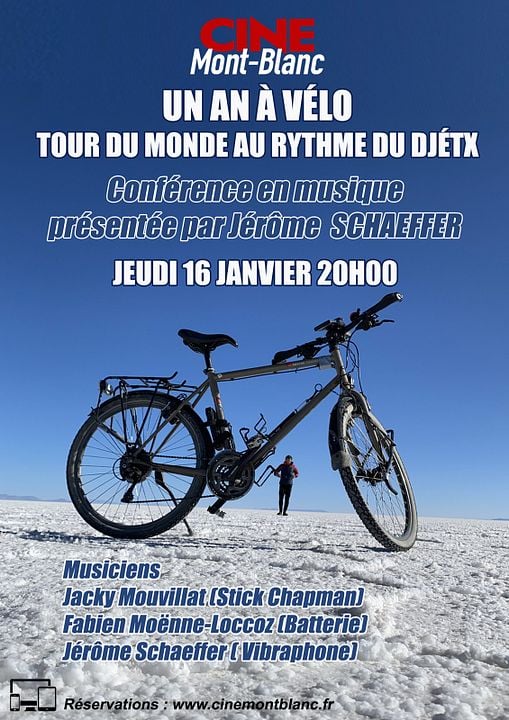 Un an à vélo - Tour du monde au rythme du Djétx : Affiche