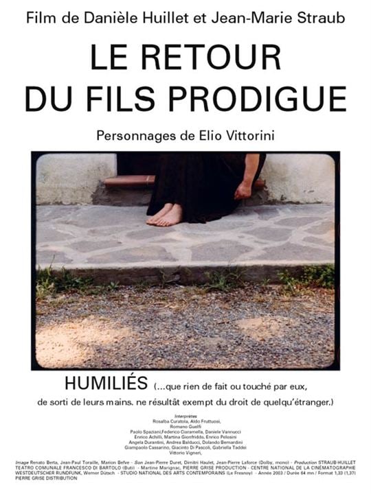 Le Retour du fils prodigue - Humiliés : Affiche