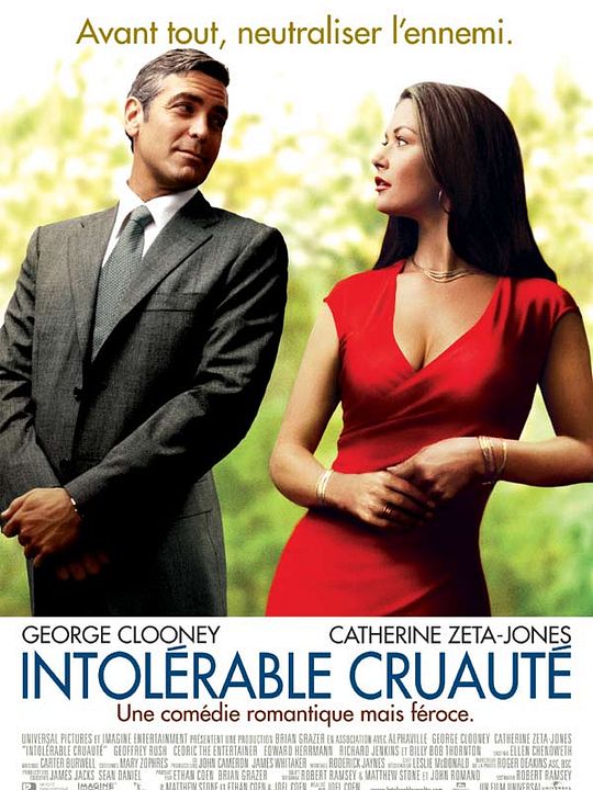 Intolérable cruauté : Affiche