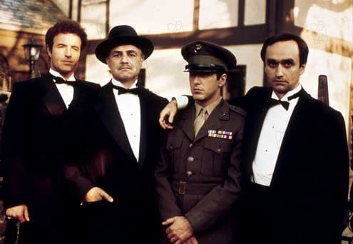 Le Parrain : Photo Al Pacino, Francis Ford Coppola, James Caan, Marlon Brando, John Cazale