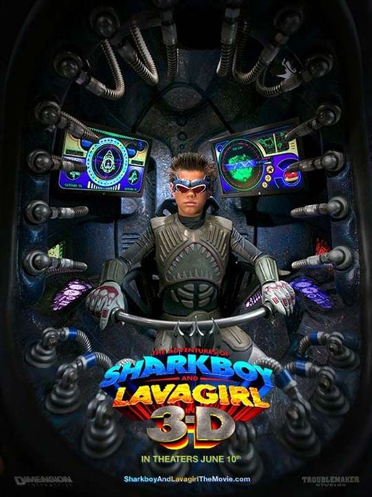 Les Aventures de Shark Boy et Lava Girl : Affiche