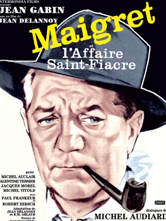 Maigret et l'affaire Saint-Fiacre : Affiche Jean Gabin, Jean Delannoy