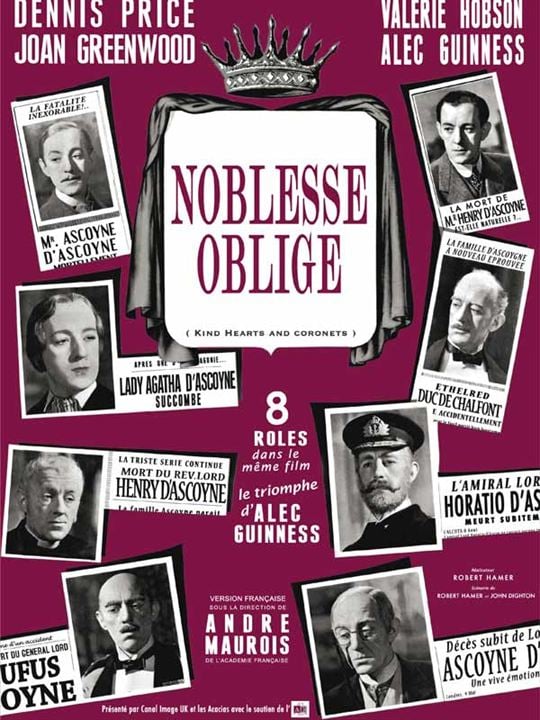 Noblesse oblige : Affiche Robert Hamer