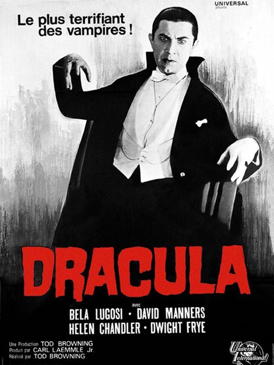 Dracula : Affiche Bela Lugosi, Tod Browning