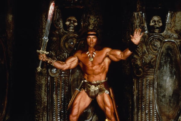 Conan le barbare : Photo Arnold Schwarzenegger, John Milius, Robert E. Howard