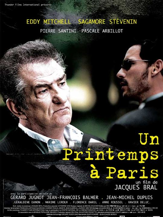 Un printemps à Paris : Affiche Jacques Bral, Eddy Mitchell