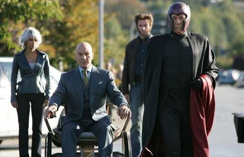 X-Men l'affrontement final : Photo Patrick Stewart, Halle Berry, Brett Ratner, Hugh Jackman, Ian McKellen