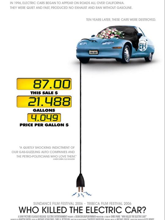 Qui a tué la voiture électrique ? : Affiche