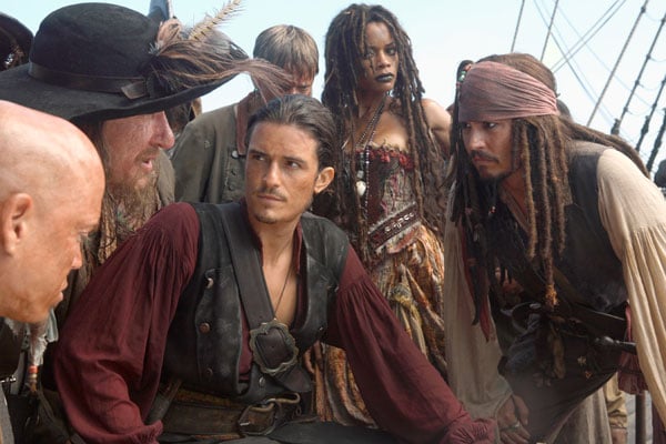 Pirates des Caraïbes : Jusqu'au Bout du Monde : Photo Johnny Depp, Geoffrey Rush, Orlando Bloom, Mackenzie Crook, Naomie Harris