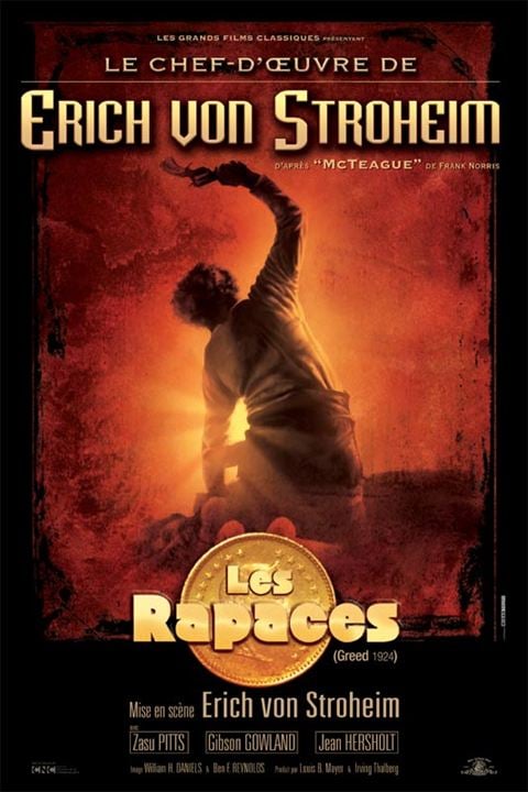 Les Rapaces : Affiche Erich Von Stroheim