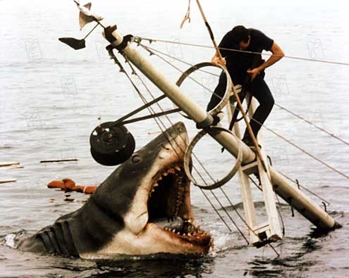 Les Dents de la Mer : Photo Roy Scheider, Steven Spielberg