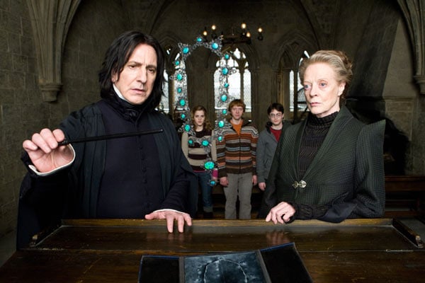 Harry Potter et le Prince de sang mêlé : Photo Alan Rickman, Maggie Smith, Daniel Radcliffe, Emma Watson, Rupert Grint