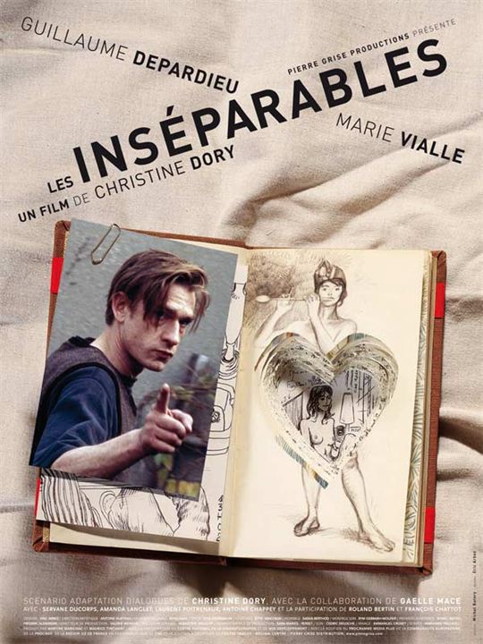 Les Inséparables : Affiche Christine Dory, Guillaume Depardieu