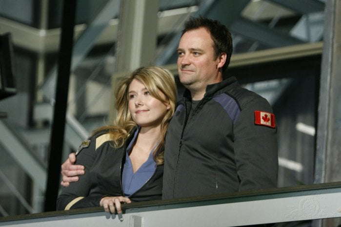 Photo Jewel Staite, David Hewlett