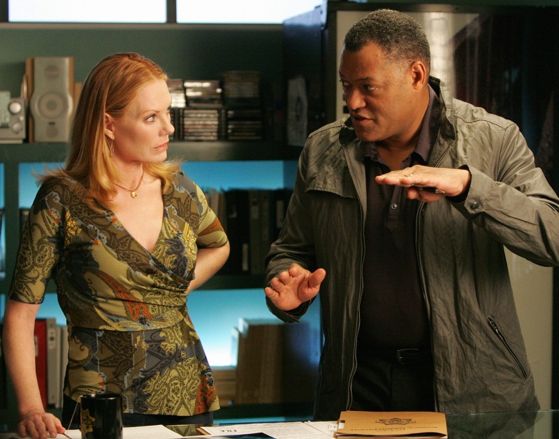 Photo Marg Helgenberger, Laurence Fishburne