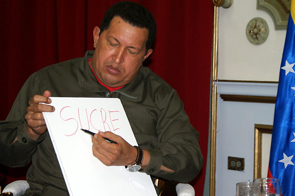 South of the Border : Photo Hugo Chavez, Oliver Stone