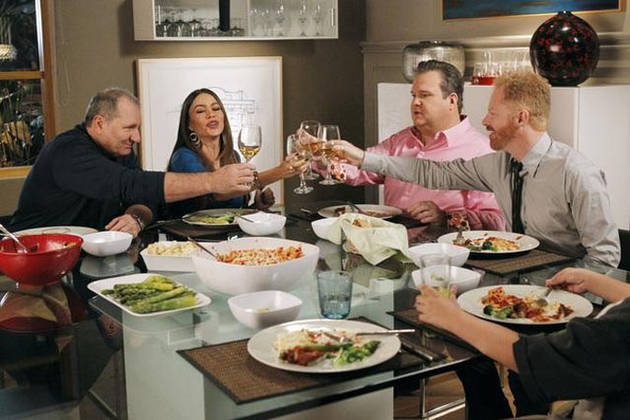 Modern Family : Photo Jesse Tyler Ferguson, Ed O'Neill, Eric Stonestreet, Sofía Vergara