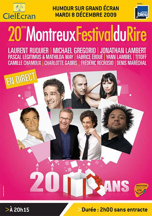 Festival du Rire de Montreux : soirée des 20 ans : Affiche