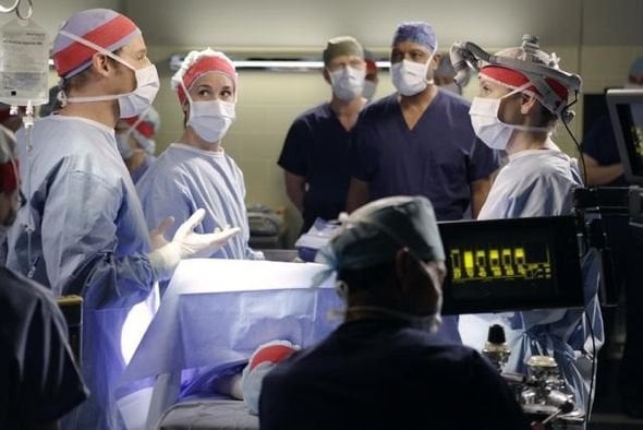 Grey's Anatomy : Affiche James Pickens Jr., Justin Chambers (I), Kevin McKidd, Jessica Capshaw