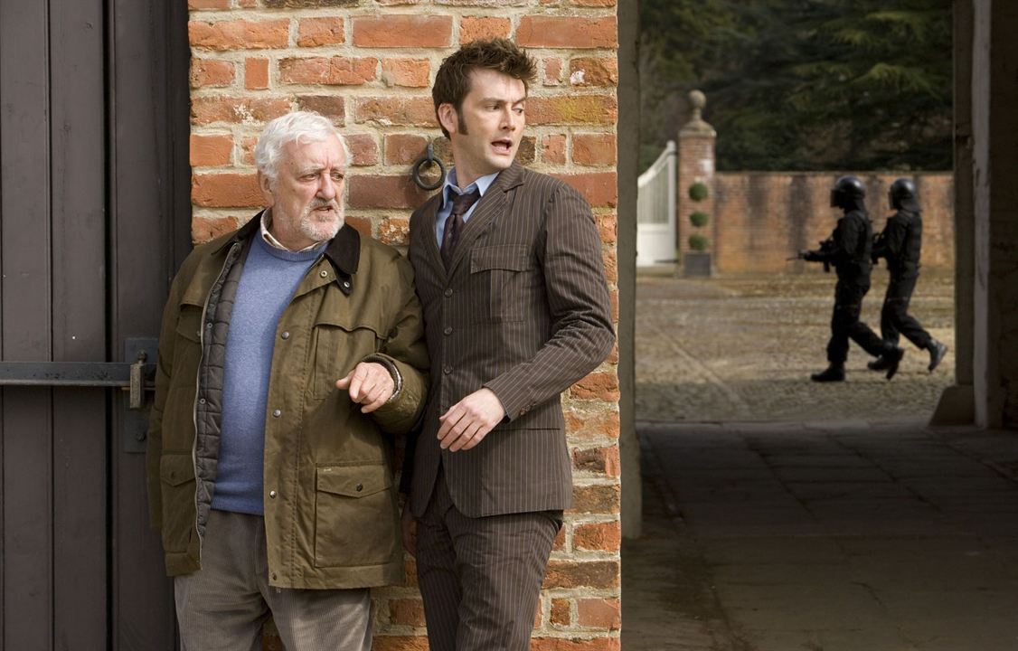 Doctor Who (2005) : Photo Bernard Cribbins, David Tennant