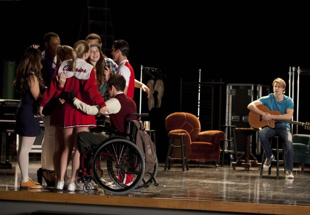 Glee : Photo Heather Morris, Chord Overstreet