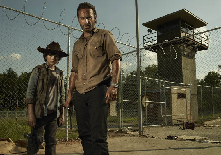 Photo Chandler Riggs, Andrew Lincoln