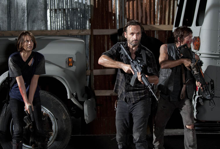 The Walking Dead : Photo Lauren Cohan, Norman Reedus, Andrew Lincoln