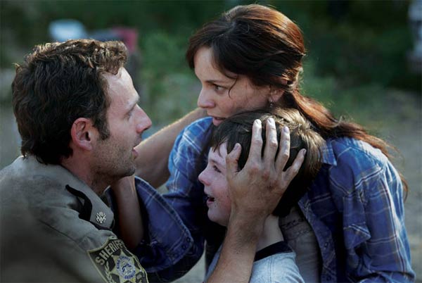The Walking Dead : Photo Sarah Wayne Callies, Chandler Riggs, Andrew Lincoln