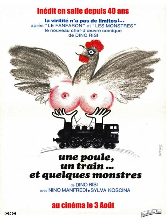 Une Poule, un train et quelques monstres : Affiche