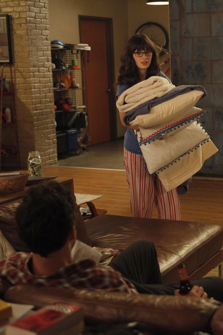 New Girl : Photo Jake Johnson, Zooey Deschanel