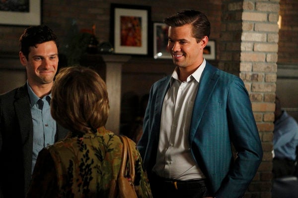 The New Normal : Photo Jackie Hoffman, Andrew Rannells, Justin Bartha