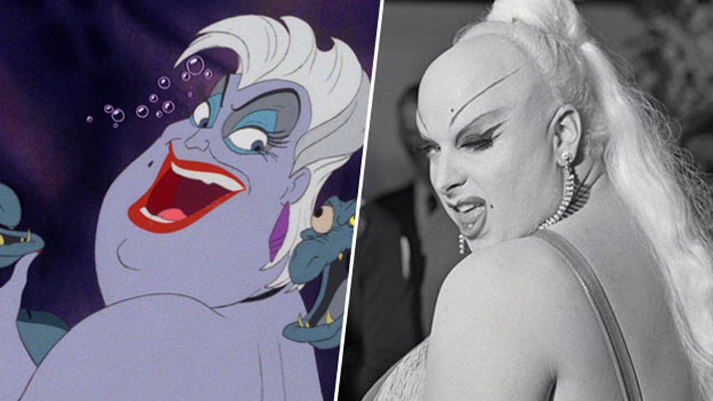 34 héros animés inspirés par de vraies personnes Ursula (La petite sirène), inspirée par Divine