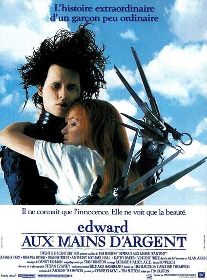 Edward Aux Mains D Argent Streaming Vostfr QUIZ - Les affiches de cinéma des années 90: Edward aux mains d'argent