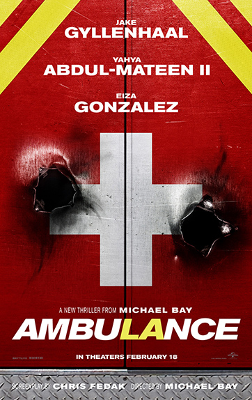 Ambulance avec Jake Gyllenhaal, Eiza Gonzalez, Yahya Abdul-Mateen II...
