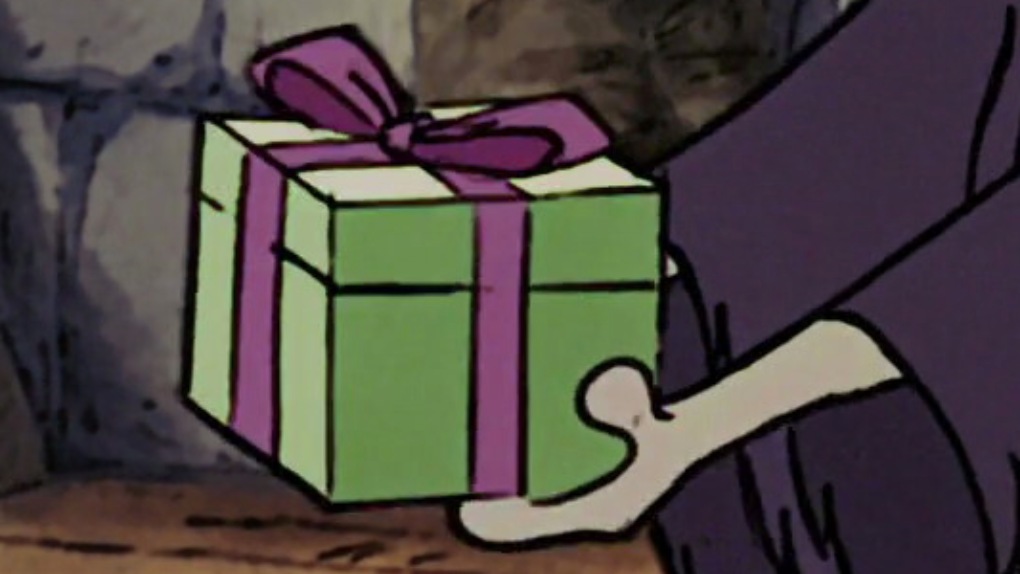 In which film do we find this gift?