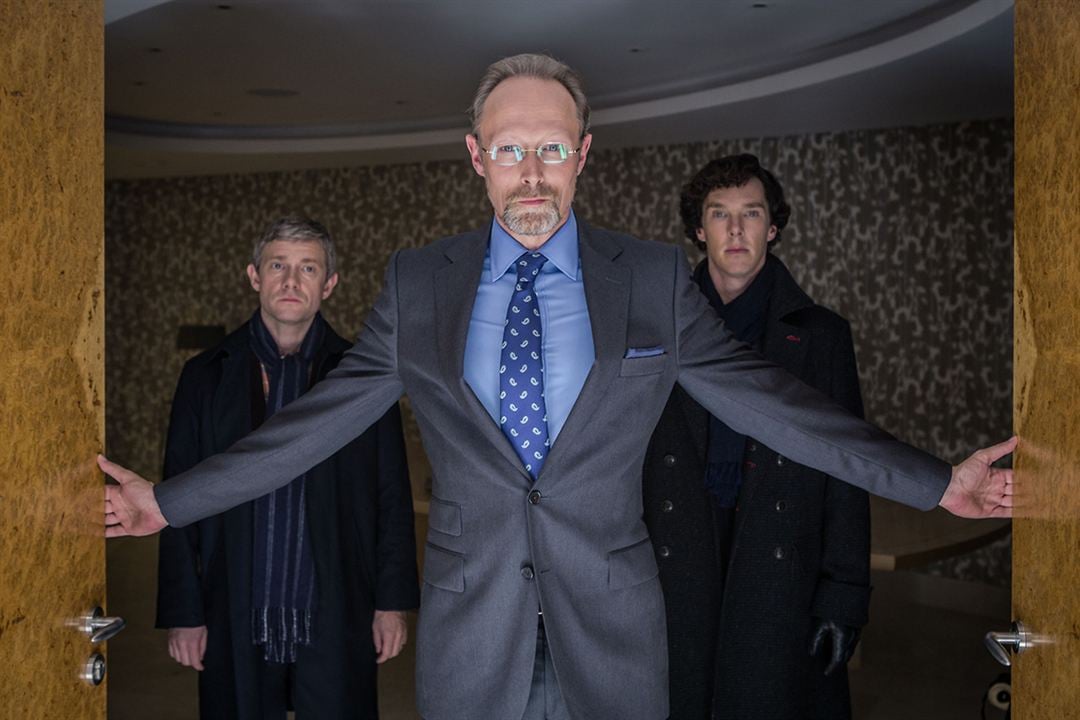 Sherlock : Photo Benedict Cumberbatch, Lars Mikkelsen, Martin Freeman