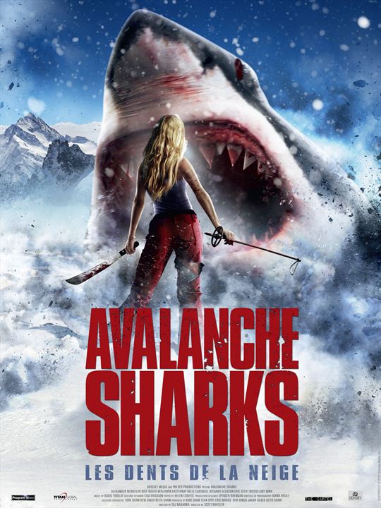 Avalanche Sharks - les dents de la neige : Affiche