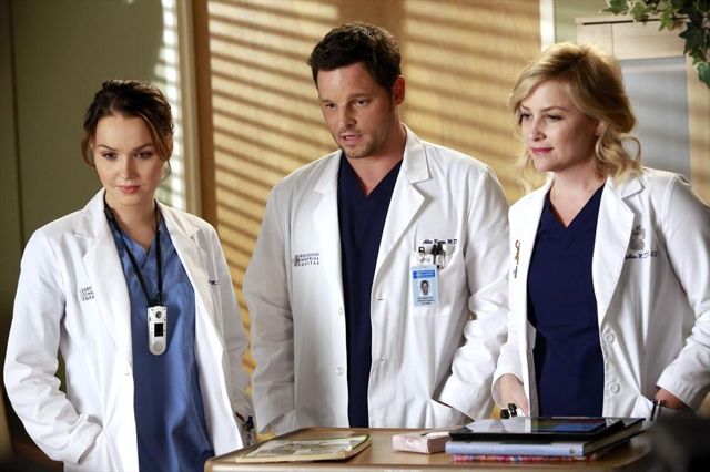 Grey's Anatomy : Photo Jessica Capshaw, Camilla Luddington, Justin Chambers (I)