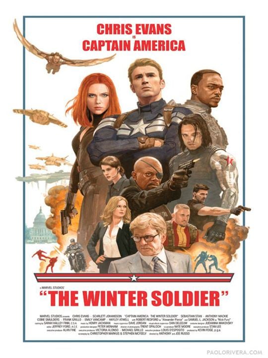 Captain America, le soldat de l'hiver : Affiche