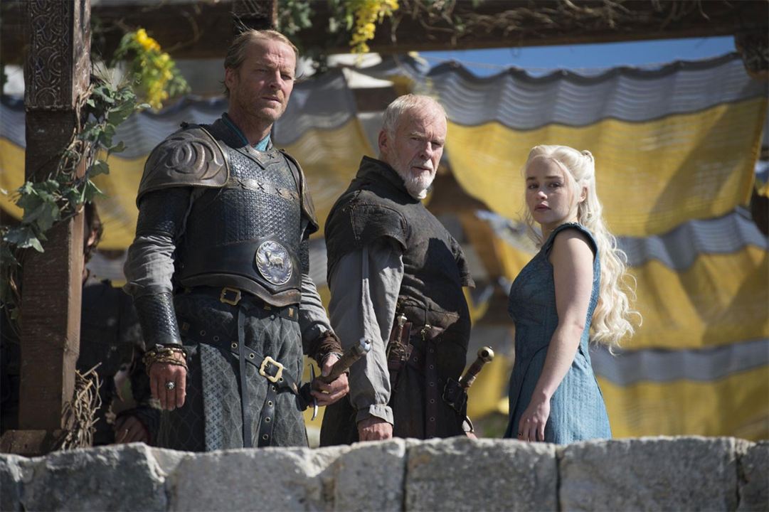 Game of Thrones : Photo Ian McElhinney, Iain Glen, Emilia Clarke