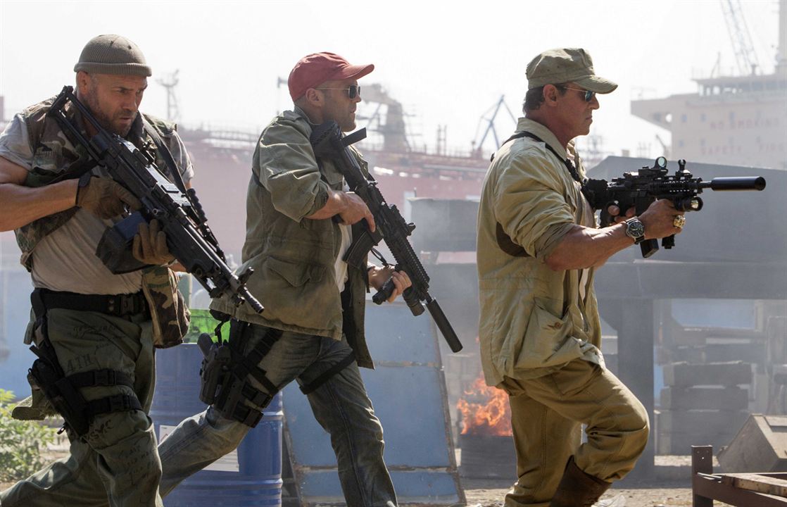 Expendables 3 : Photo Randy Couture, Jason Statham, Sylvester Stallone