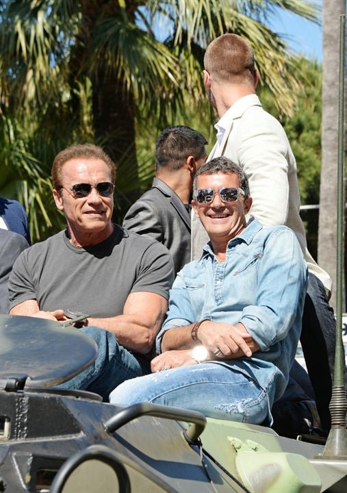 Expendables 3 : Photo promotionnelle Arnold Schwarzenegger, Antonio Banderas
