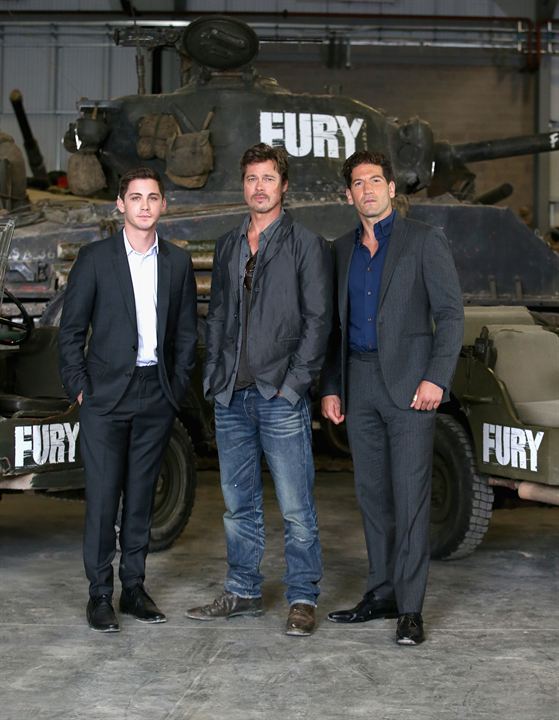 Fury : Photo promotionnelle Jon Bernthal, Brad Pitt, Logan Lerman