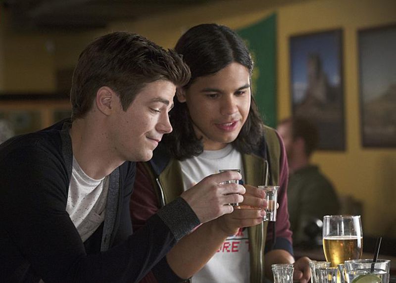 Flash (2014) : Photo Grant Gustin, Carlos Valdes