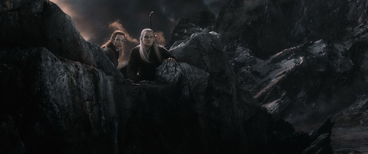 Le Hobbit : la Bataille des Cinq Armées : Photo Evangeline Lilly, Orlando Bloom