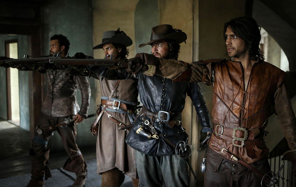 The Musketeers : Photo Howard Charles, Tom Burke, Santiago Cabrera, Luke Pasqualino