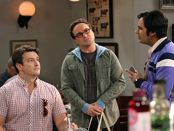 The Big Bang Theory : Photo Kunal Nayyar, Nathan Fillion, Johnny Galecki